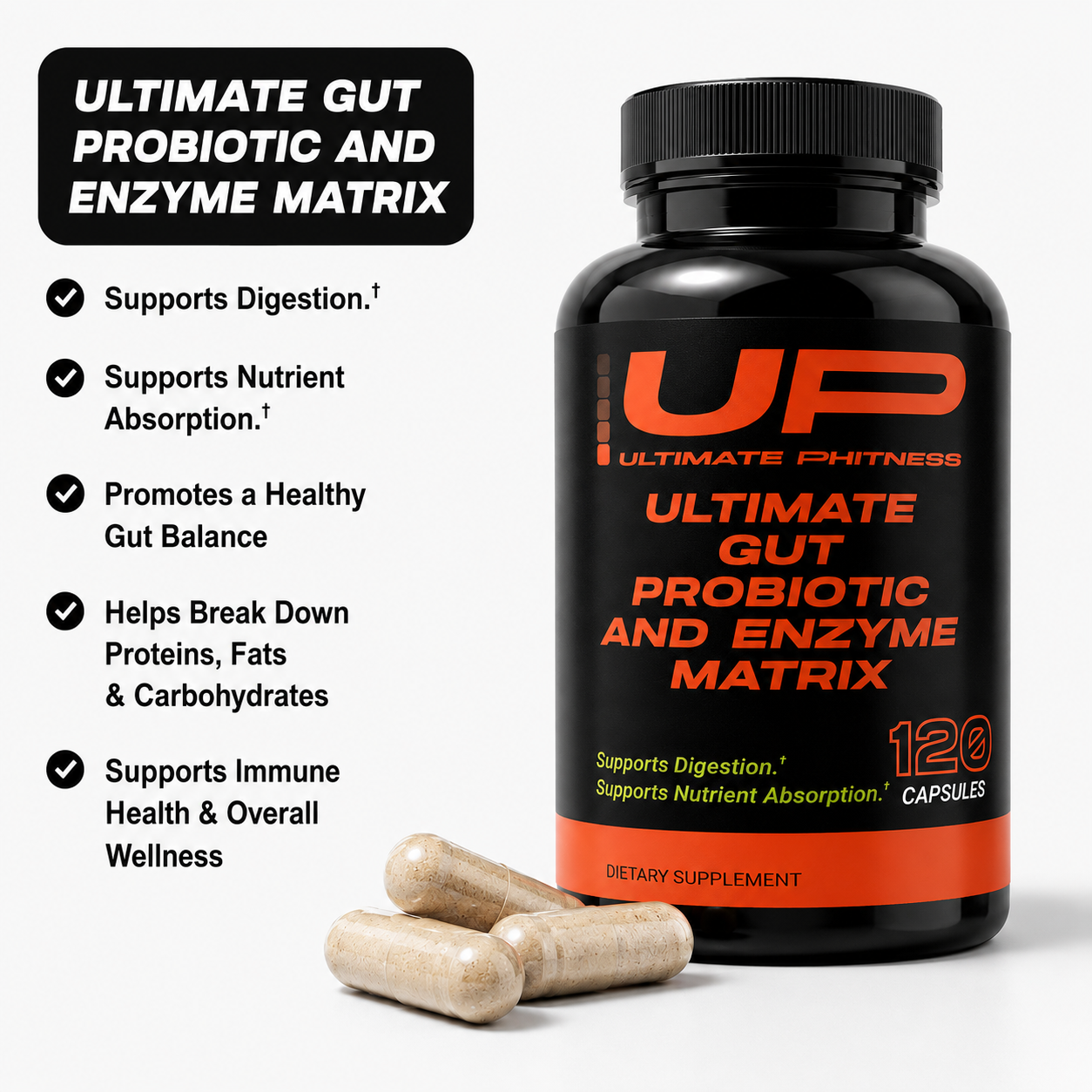 Ultimate Gut Probiotic and Enzyme Matrix