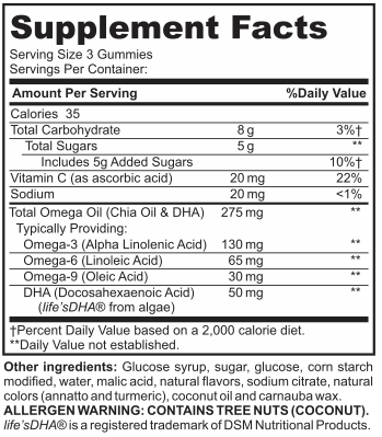 Ultimate Brain Support Omega DHA Gummy
