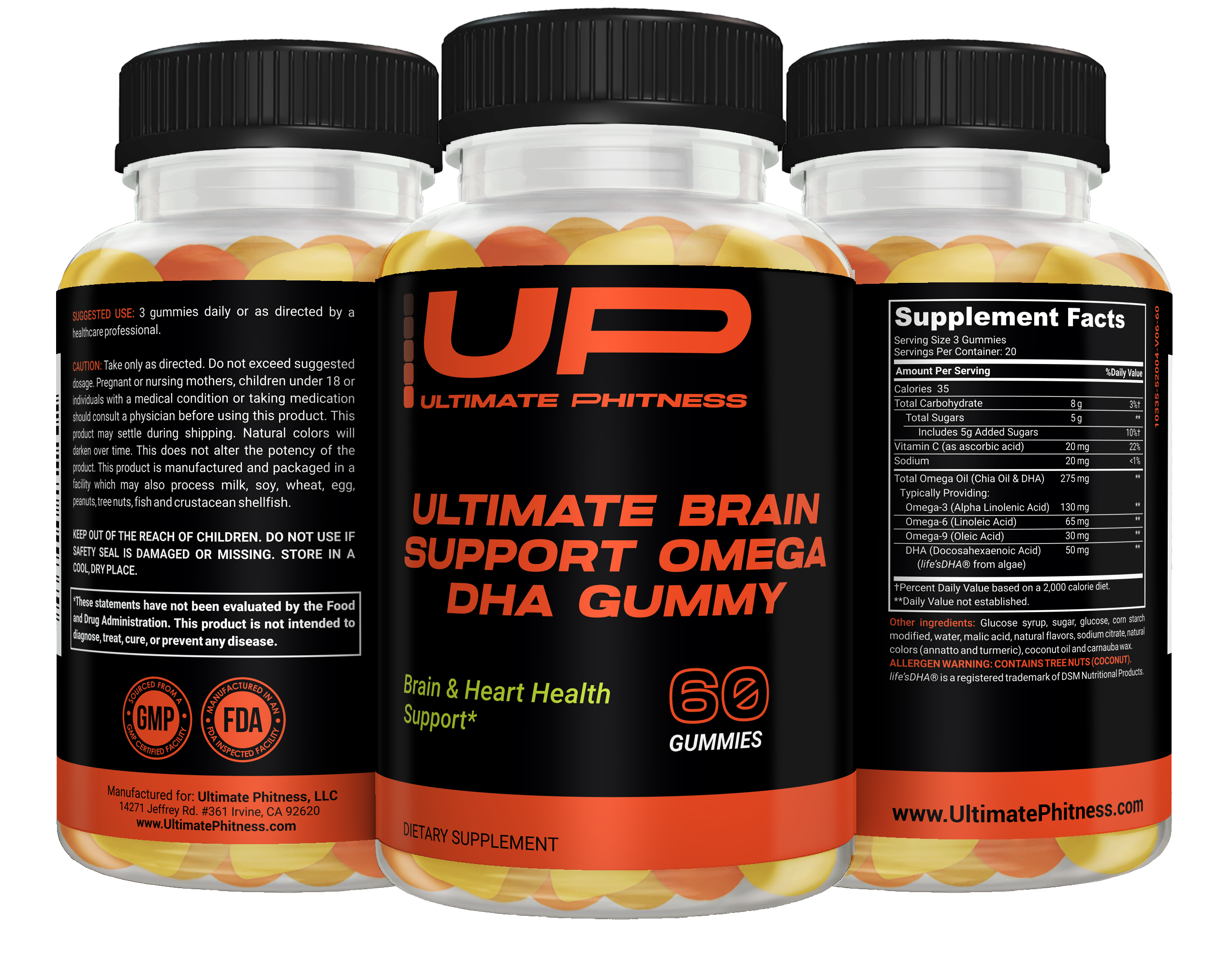 Ultimate Brain Support Omega DHA Gummy