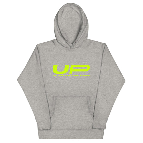 Unisex Hoodie - Lime Green with Full Logo